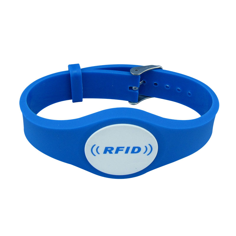 125KHZ ID Slap RFID Dây đeo cổ tay bằng nhựa cao su